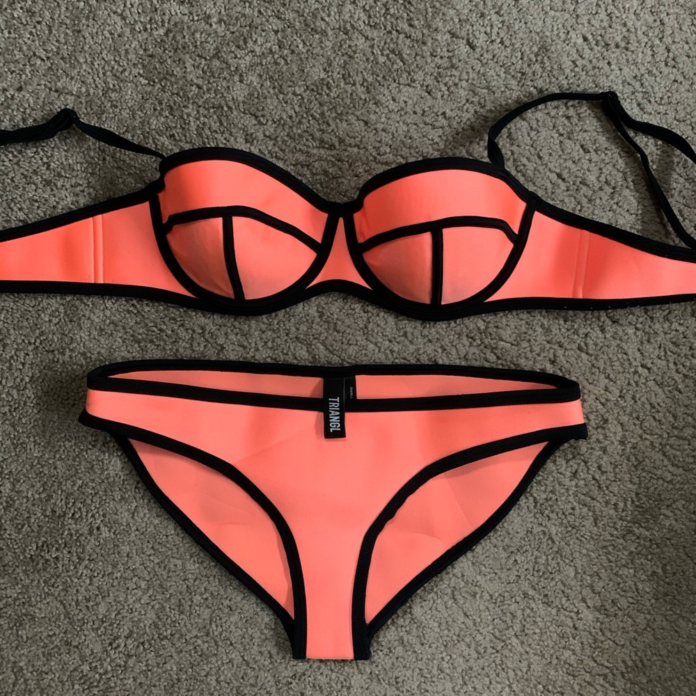 TRIANGL neon coral bikini